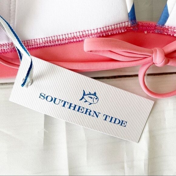 Southern Tide Retreat Chevron Triangle Bikini Top - Picture 4 of 8